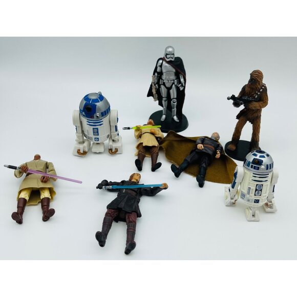 Star Wars Loose Figure Lot Captain Plasma, R2D2 Light Saber Clone Wars Commander - Picture 3 of 9
